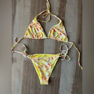 Amazon Essentials Yellow and Orange Bikini